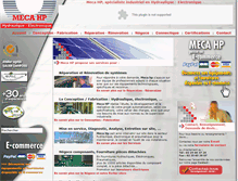 Tablet Screenshot of pompes-hydrauliques.fr